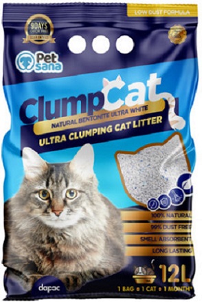 CLUMPCAT BENTONITA ULTRA BLANCA AGLOMERANTE 12 L
