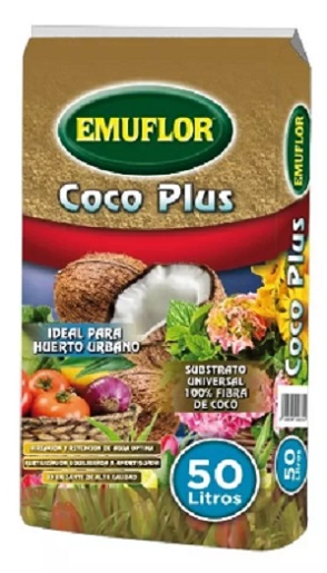 FIBRA DE COCO PLUS EMUFLOR 50 LT