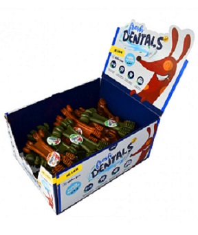 FRESH DENTALS CLEANING BONES MIX SABORES 60 GR - CAJA 40 UDS