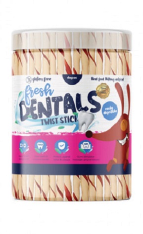 FRESH DENTALS ESPIRALES TWIST STICK  400 GR  (40) FD08