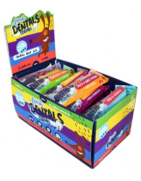 FRESH DENTALS FOODIES STICKS MIX 4 SABORES CAJA 35 UDS