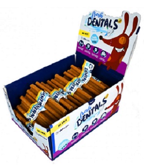 FRESH DENTALS STICKS GRANDE POLLO 75 GR CAJA 51 UD FD06
