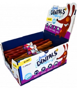 FRESH DENTALS STICKS MEATY MIX 3 SABORES CAJA 40 UDS