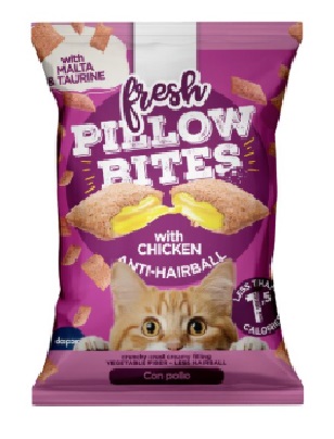 FRESH PILLOW BITES HAIRBALL CATS 40 Gr. (Caja 25 unid)