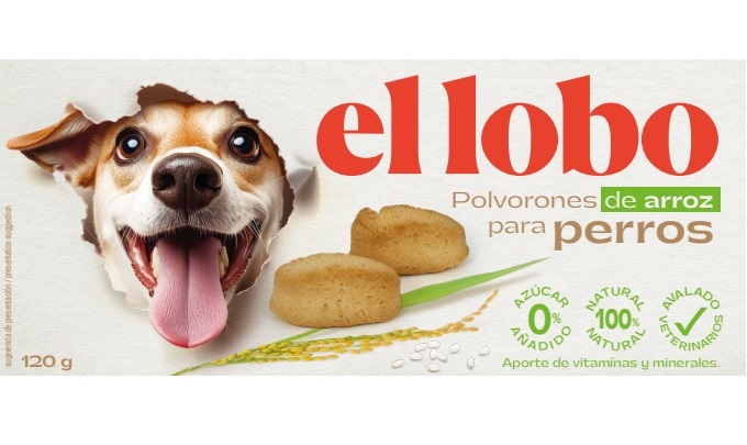 POLVORONES DE ARROZ PARA PERROS 120 GR "EL LOBO"