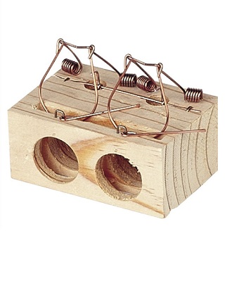 RATERA 2 HUECOS MADERA GRANDE 90224