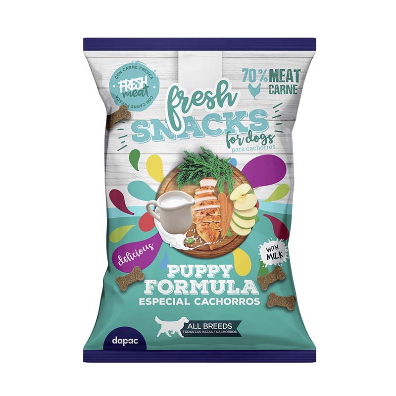 SNACKS FRESH CACHORRO 70 Grs (25) Caja 2,5 Kg.