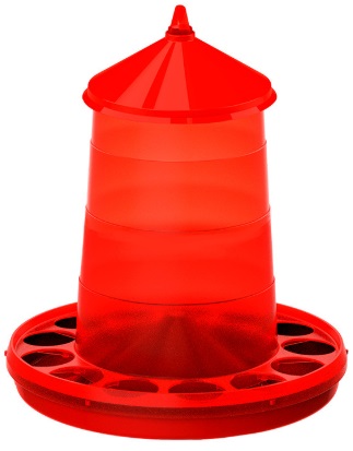 TOLVA PLASTICO 16 KG. AVES ROJO  30598