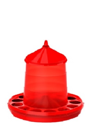 TOLVA PLASTICO 8 KG. AVES ROJO 30653